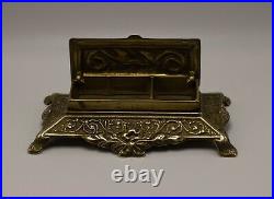 Rare Antique Bronze Stamp Box, Early 19 Century, Made in France. Solid Bronze