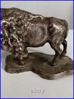 Rare Antique Buffalo Bison Car Hood Ornament Automobilia Bronze Gas Petroliana