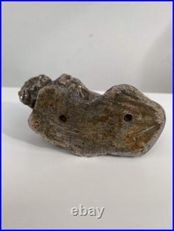 Rare Antique Buffalo Bison Car Hood Ornament Automobilia Bronze Gas Petroliana