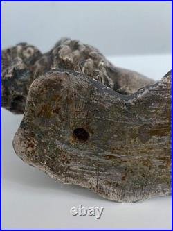 Rare Antique Buffalo Bison Car Hood Ornament Automobilia Bronze Gas Petroliana