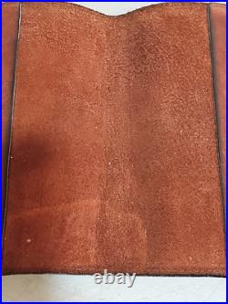 Rare Antique Buffalo Indian Head Liberty Snap Leather Journal Cover. Early 1900s