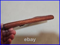 Rare Antique Buffalo Indian Head Liberty Snap Leather Journal Cover. Early 1900s