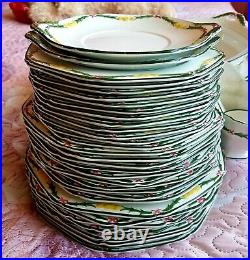 Rare Antique Burleigh Ware Porcelain 1930 41 pieces Good Vintage Condition