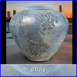 Rare Antique C1923 Signed R Lalique Esterel 6.25 Glass Vase Opalescent Blue Rare Antique C1923 Signed R Lalique Esterel 6.25 Glass Vase Opalescent Blue
