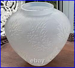 Rare Antique C1923 Signed R Lalique Esterel 6.25 Glass Vase Opalescent Blue Rare Antique C1923 Signed R Lalique Esterel 6.25 Glass Vase Opalescent Blue