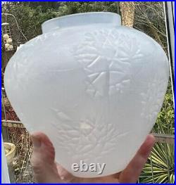 Rare Antique C1923 Signed R Lalique Esterel 6.25 Glass Vase Opalescent Blue Rare Antique C1923 Signed R Lalique Esterel 6.25 Glass Vase Opalescent Blue