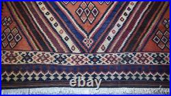 Rare Antique Caucasian Area Kilim Rug 7x10 Handwoven Geometric Nomadic Wool Rug Rare Antique Caucasian Area Kilim Rug 7x10 Handwoven Geometric Nomadic Wool Rug