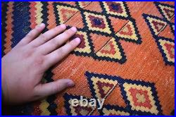 Rare Antique Caucasian Area Kilim Rug 7x10 Handwoven Geometric Nomadic Wool Rug Rare Antique Caucasian Area Kilim Rug 7x10 Handwoven Geometric Nomadic Wool Rug