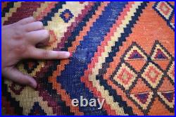 Rare Antique Caucasian Area Kilim Rug 7x10 Handwoven Geometric Nomadic Wool Rug Rare Antique Caucasian Area Kilim Rug 7x10 Handwoven Geometric Nomadic Wool Rug