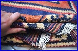 Rare Antique Caucasian Area Kilim Rug 7x10 Handwoven Geometric Nomadic Wool Rug Rare Antique Caucasian Area Kilim Rug 7x10 Handwoven Geometric Nomadic Wool Rug