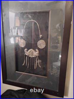 Rare Antique Ceremonial Collar Necklace Early Silver Guizhou Bat Necklace
