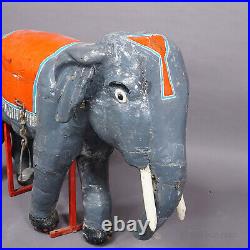 Rare Antique Children Carousel Elefant, Germany early 20th Century