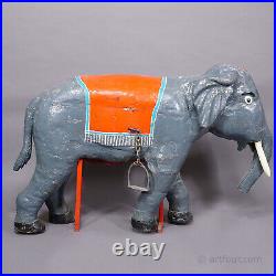 Rare Antique Children Carousel Elefant, Germany early 20th Century