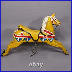 Rare Antique Children Carousel Horse, Germany early 20th Century