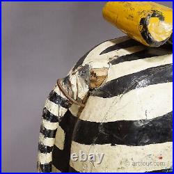 Rare Antique Children Carousel Zebra, Germany early 20th Century