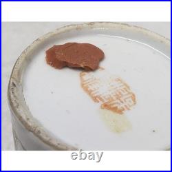 Rare Antique Chinese 1916 Ju Ren Tang Porcelain Scholar Vase Wax Export Seal