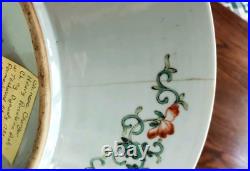 Rare! Antique Chinese Platter Bowl Charger Qing (Ch'ing) Dynasty Early 1700s