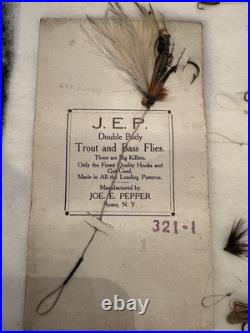 Rare Antique Collection Of Blind Eye Flies Late 1880's Early 1900's 60 + Flies