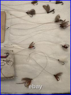 Rare Antique Collection Of Blind Eye Flies Late 1880's Early 1900's 60 + Flies