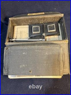 Rare Antique CorteScope Folding Stereoscope Viewer with Box Manual & 21 Photo Card