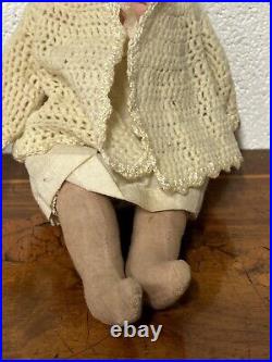 Rare Antique Early 1900's Goss Bisque Head Doll A/F