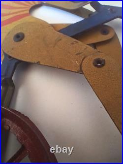 Rare Antique Early 1900s Gilbert Bicycle Racer Balance Tin Toy MOTORCYCLE MIKE