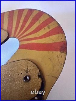 Rare Antique Early 1900s Gilbert Bicycle Racer Balance Tin Toy MOTORCYCLE MIKE