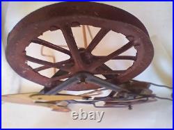 Rare Antique Early 1900s Gilbert Bicycle Racer Balance Tin Toy MOTORCYCLE MIKE
