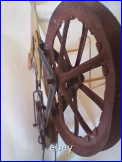 Rare Antique Early 1900s Gilbert Bicycle Racer Balance Tin Toy MOTORCYCLE MIKE