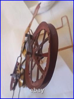 Rare Antique Early 1900s Gilbert Bicycle Racer Balance Tin Toy MOTORCYCLE MIKE