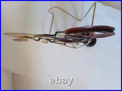 Rare Antique Early 1900s Gilbert Bicycle Racer Balance Tin Toy MOTORCYCLE MIKE