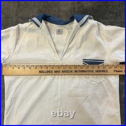 Rare Antique Early 1900s Nayvee Middiwear Cotton Blouse Sailor US Navy Work Wear