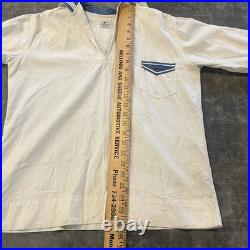 Rare Antique Early 1900s Nayvee Middiwear Cotton Blouse Sailor US Navy Work Wear