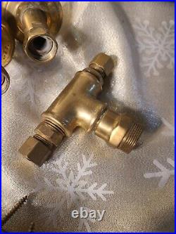Rare Antique Early 1900s Solid Brass Margot France Plumbing Fixture Shower Lot Rare Antique Early 1900s Solid Brass Margot France Plumbing Fixture Shower Lot