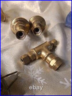 Rare Antique Early 1900s Solid Brass Margot France Plumbing Fixture Shower Lot Rare Antique Early 1900s Solid Brass Margot France Plumbing Fixture Shower Lot