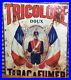 Rare_Antique_Early_1900s_Vtg_TRICOLORE_SWEET_TOBACCO_French_Canadian_Tin_Sign_01_dvm