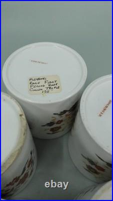 Rare Antique Early 19thC Wedgwood Imari Pattern Porcelain Coffee Cups Set of 5