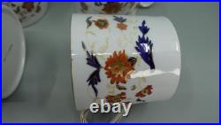 Rare Antique Early 19thC Wedgwood Imari Pattern Porcelain Coffee Cups Set of 5