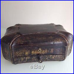Rare Antique Early 19th Century Chinese Sewing Box / Work Box Collectable