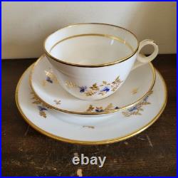Rare Antique Early 19th Minton England Trio Cup And Saucer Plate