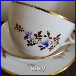 Rare Antique Early 19th Minton England Trio Cup And Saucer Plate