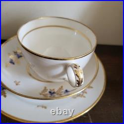 Rare Antique Early 19th Minton England Trio Cup And Saucer Plate