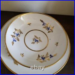 Rare Antique Early 19th Minton England Trio Cup And Saucer Plate