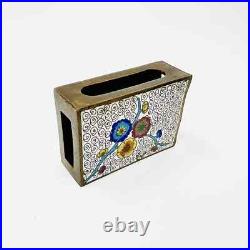 Rare Antique Early 20th Century Chinese Cloisonné Enameled Floral Smoking Set Rare Antique Early 20th Century Chinese Cloisonné Enameled Floral Smoking Set