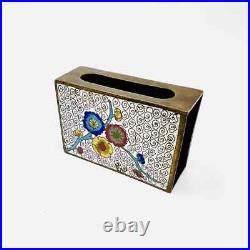 Rare Antique Early 20th Century Chinese Cloisonné Enameled Floral Smoking Set Rare Antique Early 20th Century Chinese Cloisonné Enameled Floral Smoking Set