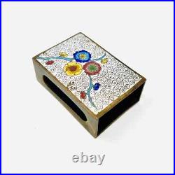 Rare Antique Early 20th Century Chinese Cloisonné Enameled Floral Smoking Set Rare Antique Early 20th Century Chinese Cloisonné Enameled Floral Smoking Set
