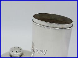 Rare Antique Early 20th Century Chinese Export Sterling Silver Flask Bottle