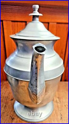 Rare Antique Early American Tall Teapot Signed George Richardson Boston c. 1820s
