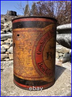 Rare Antique Early Bowkers Pyrox Poison Fungicide Chemical Advertising Tin Can