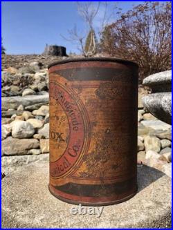 Rare Antique Early Bowkers Pyrox Poison Fungicide Chemical Advertising Tin Can